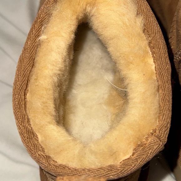 ugg mini boots  size 6 women’s chestnut - Picture 7 of 8
